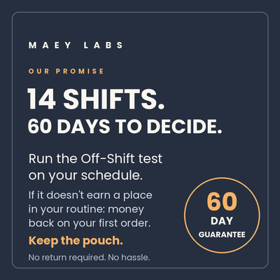 Cooldown Off-Shift — Day-Sleep Drink Mix for Night Shift Workers