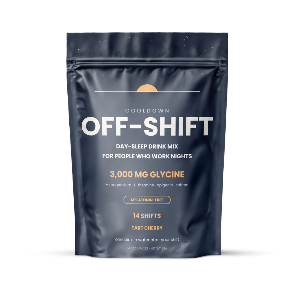 Cooldown Off-Shift day-sleep drink mix pouch